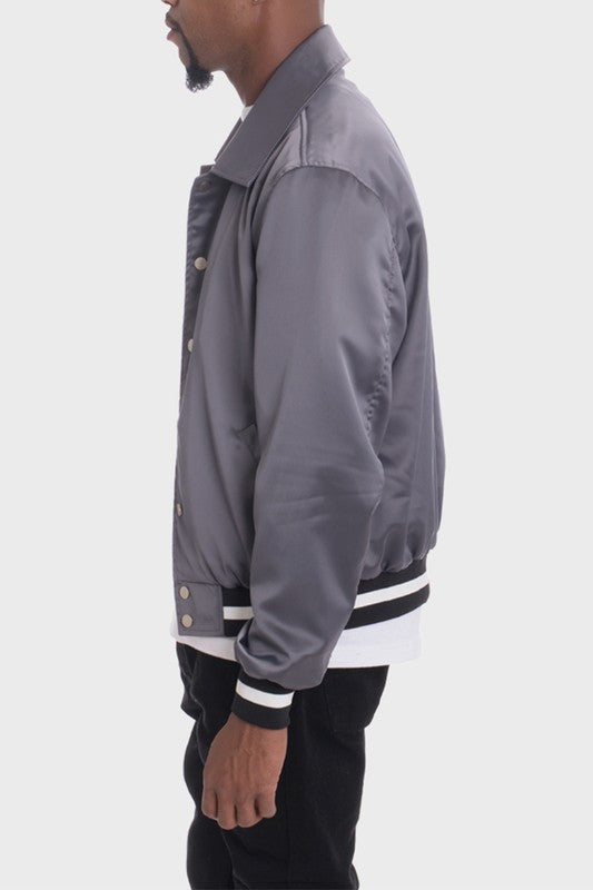 Men's LUXURY Satin Bomber Jacket