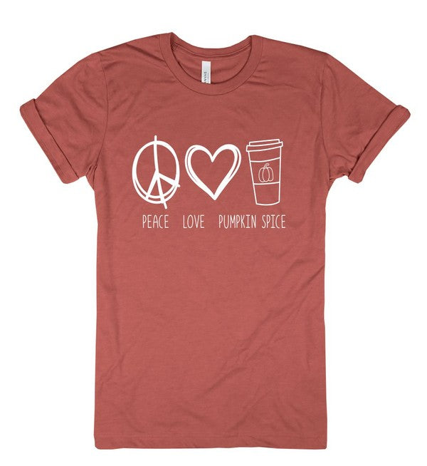 Peace Love Pumpkin Spice Boutique Tee