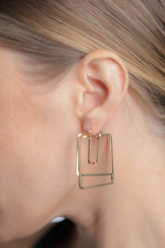 SQUARED DROP EARRINGS