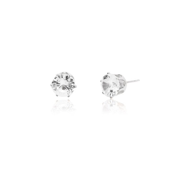 CUBIC ZIRCONIA STUD EARRINGS