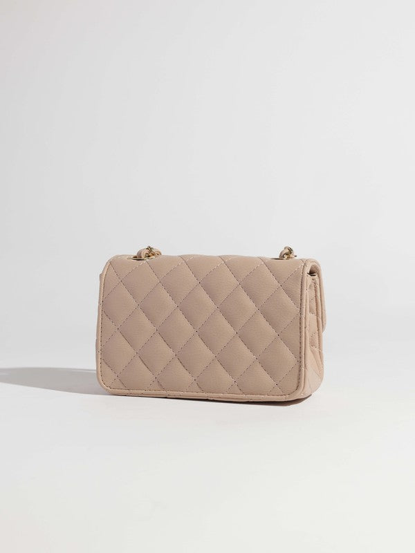 FAUX LEATHER CROSSBODY BAG