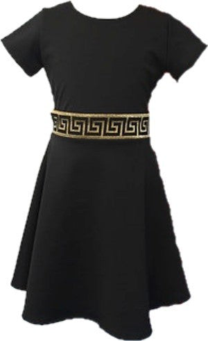 KIDS GREEK STRIPE DRESS