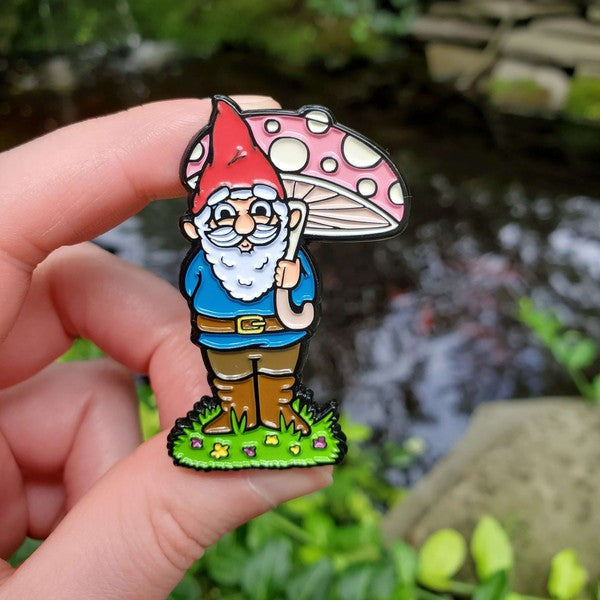 Garden Gnome Enamel Pin