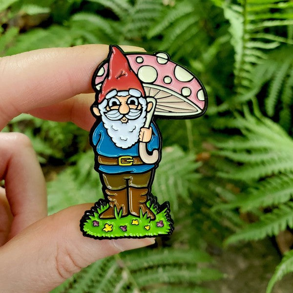 Garden Gnome Enamel Pin