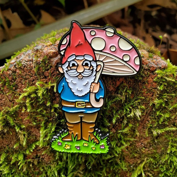 Garden Gnome Enamel Pin