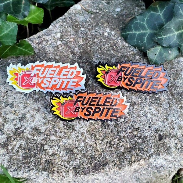 Fueled by Spite Enamel Pin