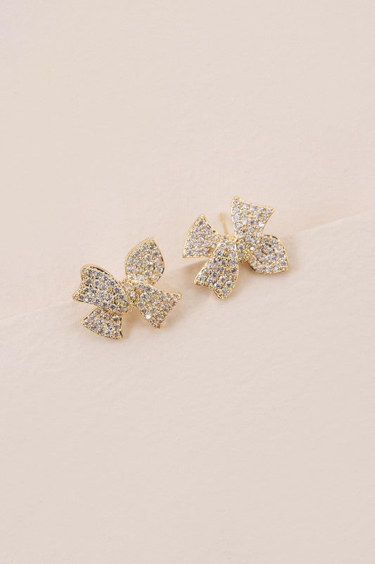 Ribbon Stud Earrings