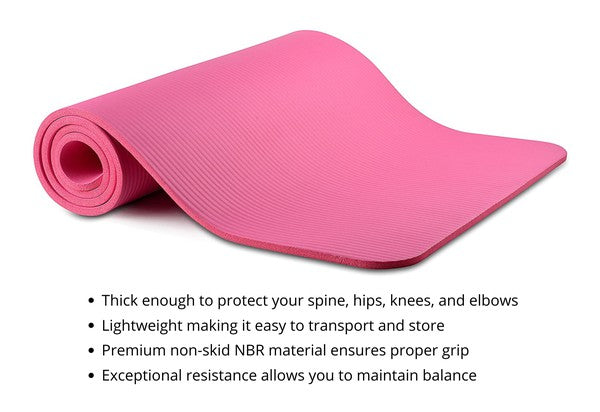 Thick Yoga & Pilates Exercise Mat