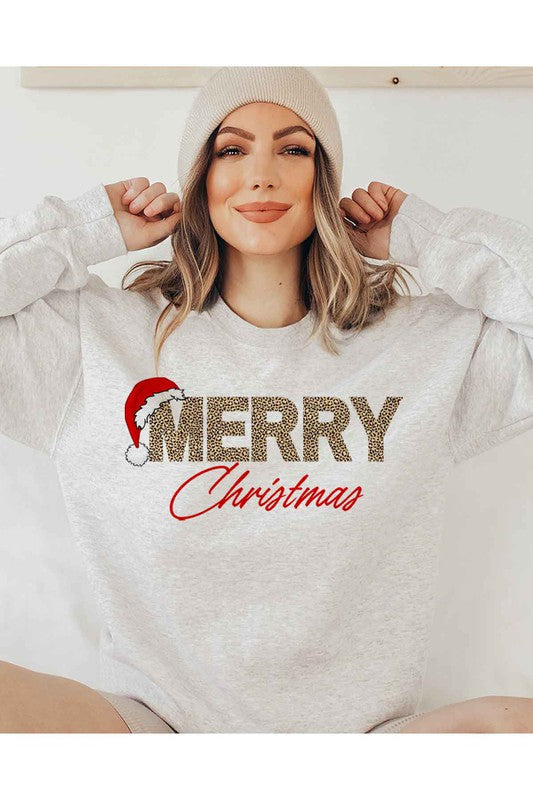 MERRY CHRISTMAS GRAPHIC SWEATSHIRT