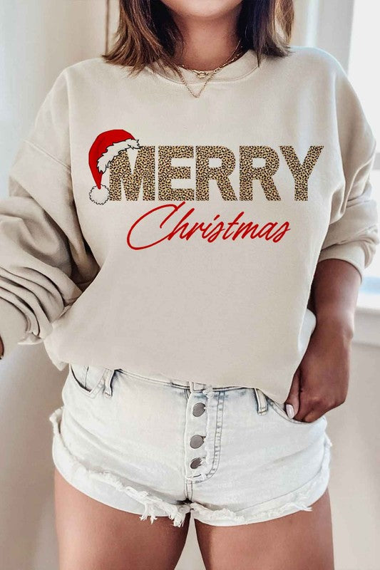 MERRY CHRISTMAS GRAPHIC SWEATSHIRT