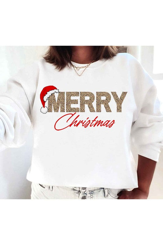 MERRY CHRISTMAS GRAPHIC SWEATSHIRT