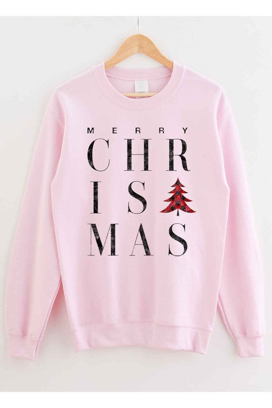 MERRY CHRISTMAS GRAPHIC SWEATSHIRT