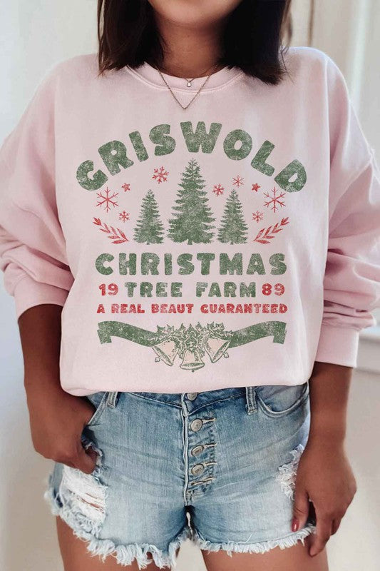 CHRISTMAS TREE FARM GRAPHIC SWEATSHIRT