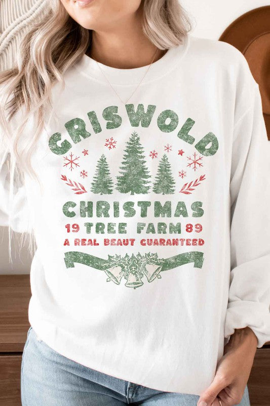 CHRISTMAS TREE FARM GRAPHIC SWEATSHIRT