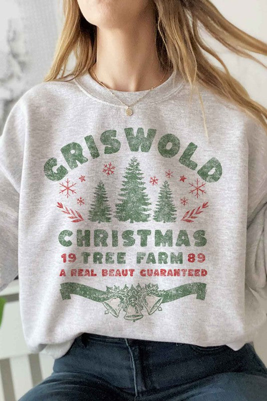 CHRISTMAS TREE FARM GRAPHIC SWEATSHIRT