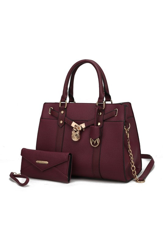 MKF Collection Christine Satchel with wallet b Mia