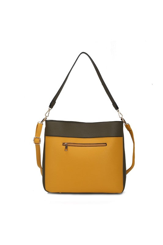 MKF Collection Evie two tone Shoulder bag by Mia k