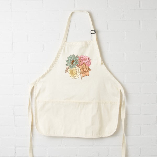 Colorful Flower Bouquet Apron