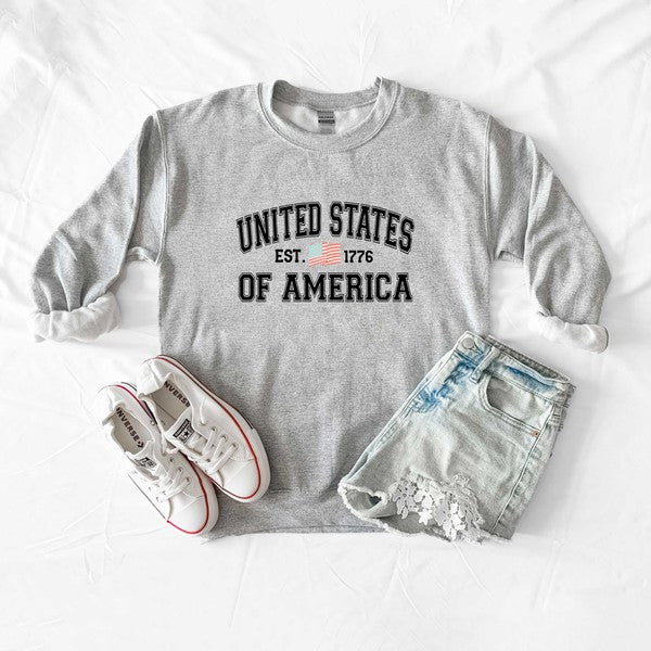 USA Est. 1776 Graphic Sweatshirt