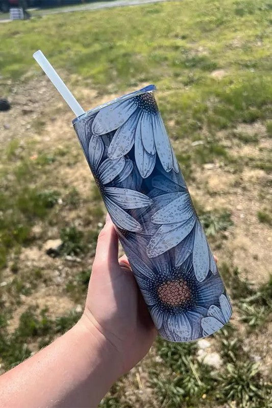 Blue Daisy Tumbler