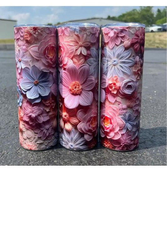 3D Flower Tumbler