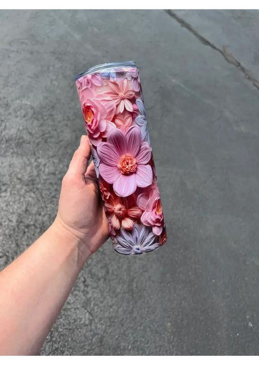 3D Flower Tumbler