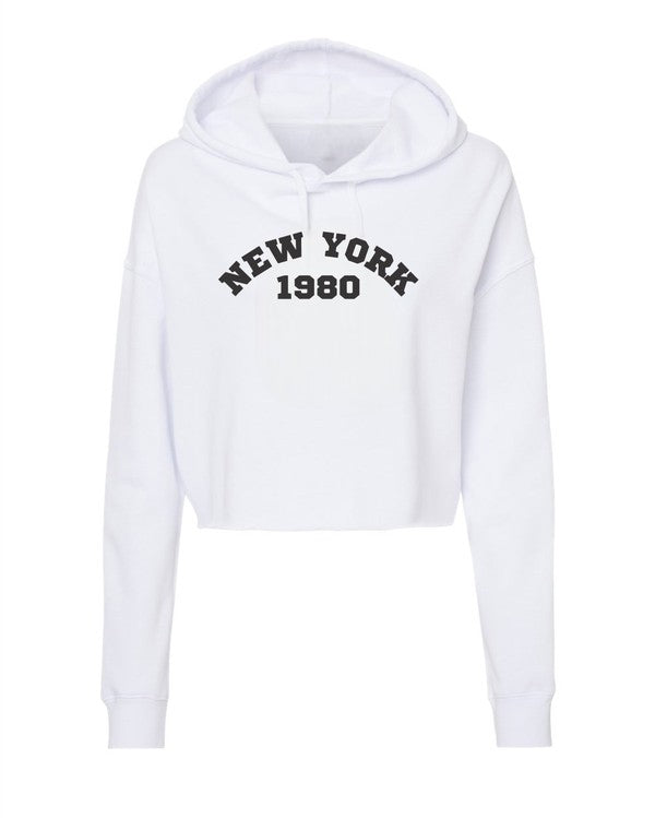 New York 1980 Cropped Hoodie