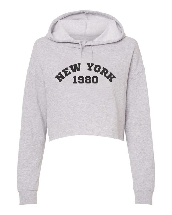 New York 1980 Cropped Hoodie