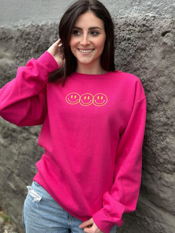 Look For Something Positive Pink Sweatshirt