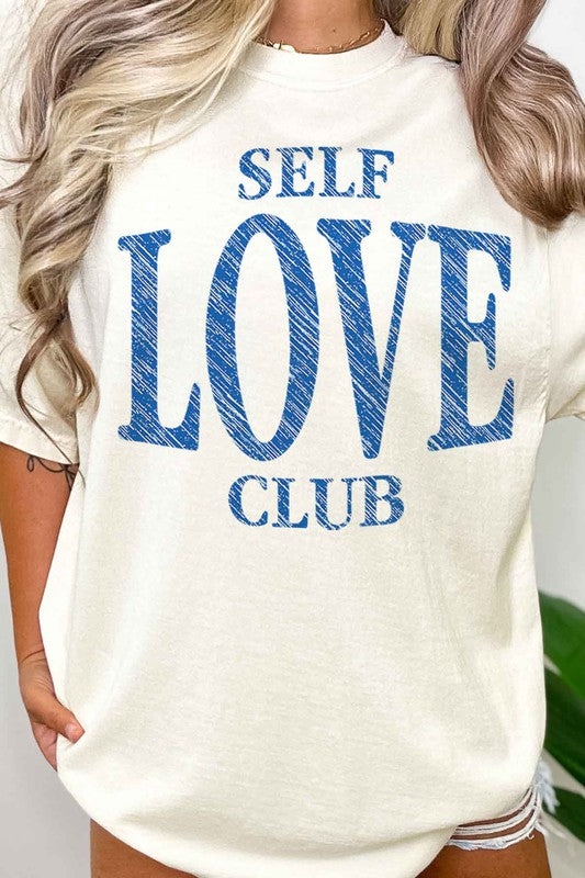 SELF LOVE CLUB OVERSIZED GRAPHIC TEE