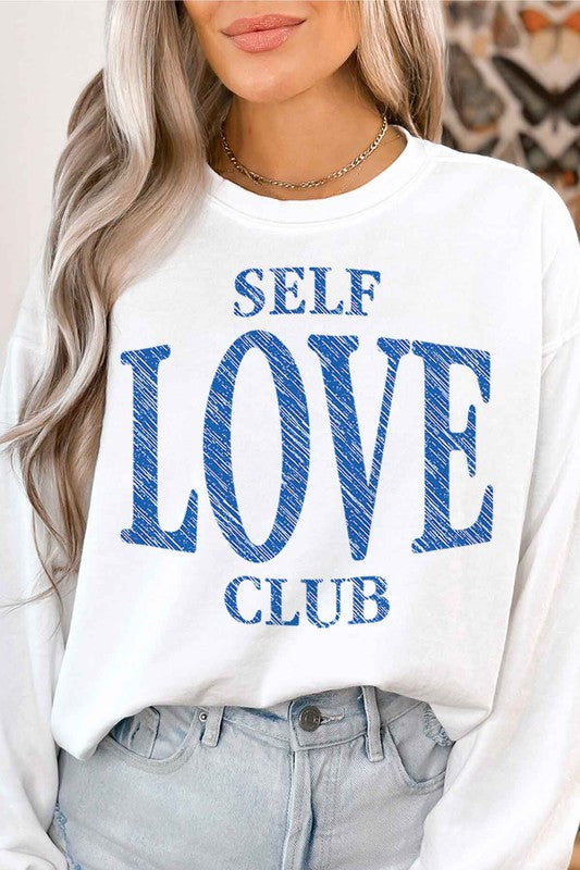 SELF LOVE CLUB OVERSIZED SWEATSHIRT