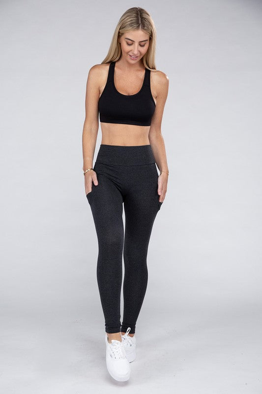 Active Leggings Featuring Concealed Pockets