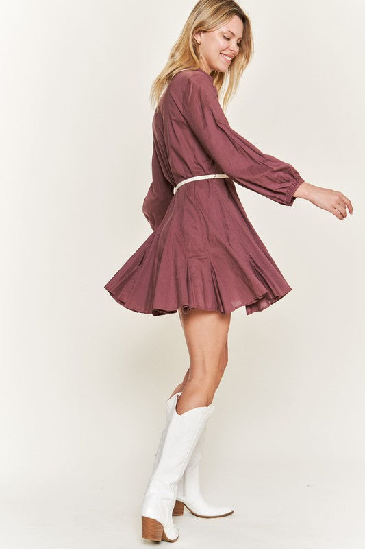 Flared Shirt Dress